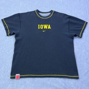 Iowa Nike Black Tee with Yellow Details